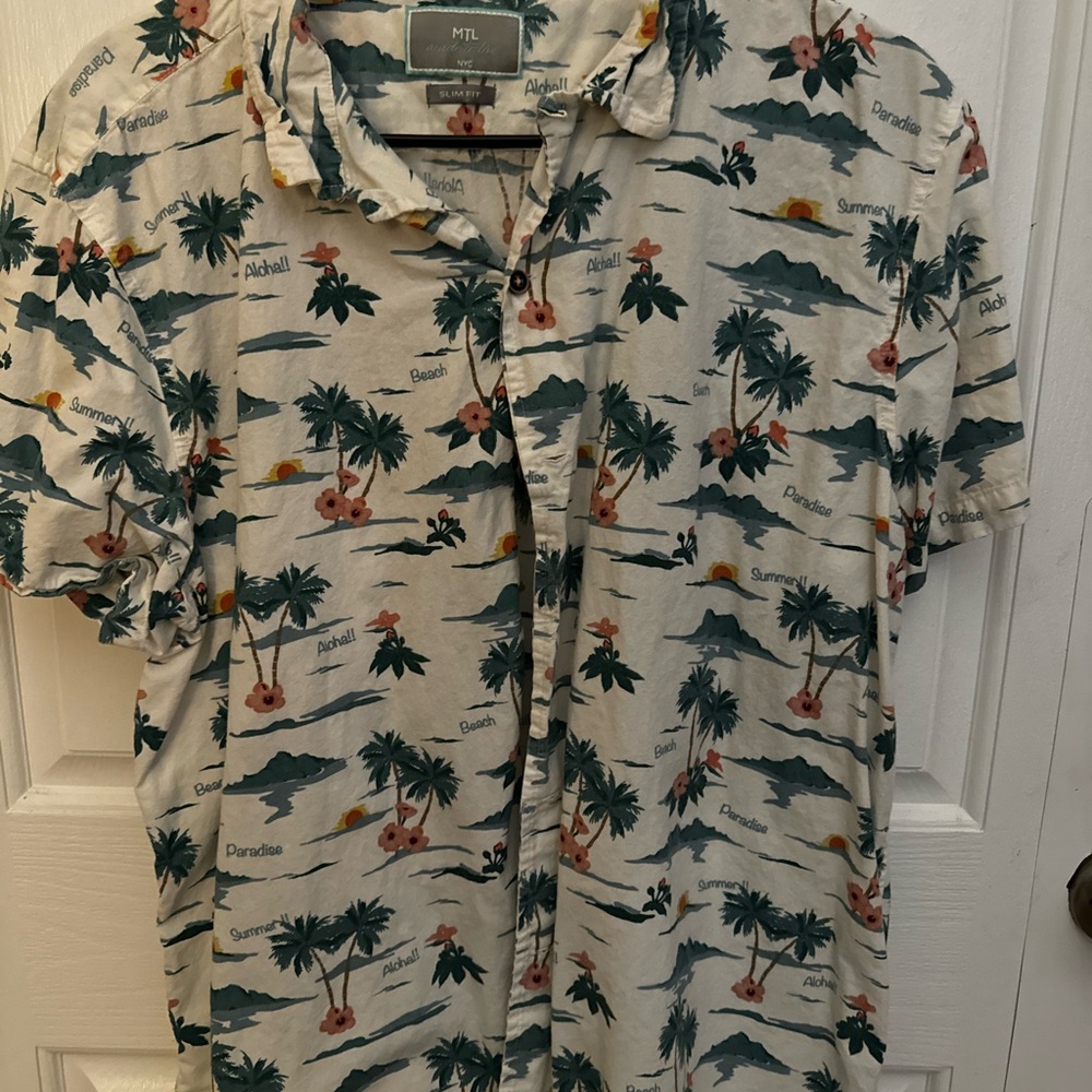 MT Men's Tropical Print Shirt - Multicolor